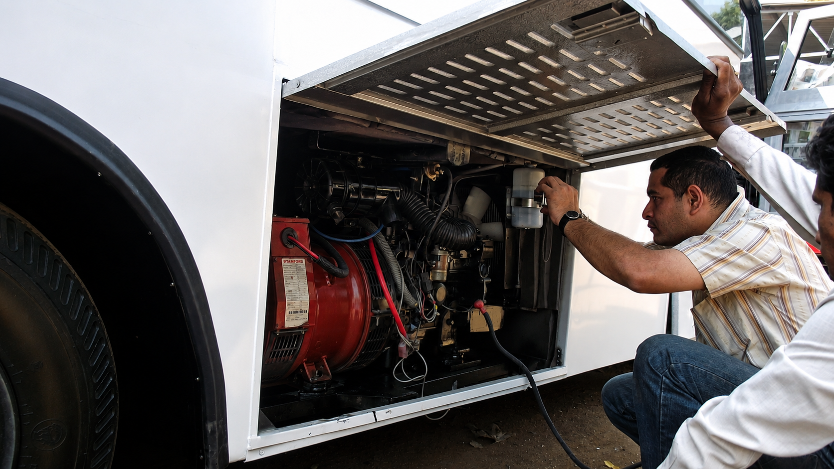 Mitsubishi engine serviced by Trimega technicians